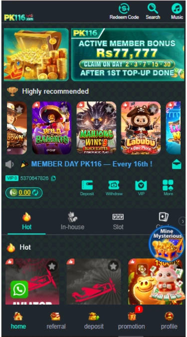 PK116 Game