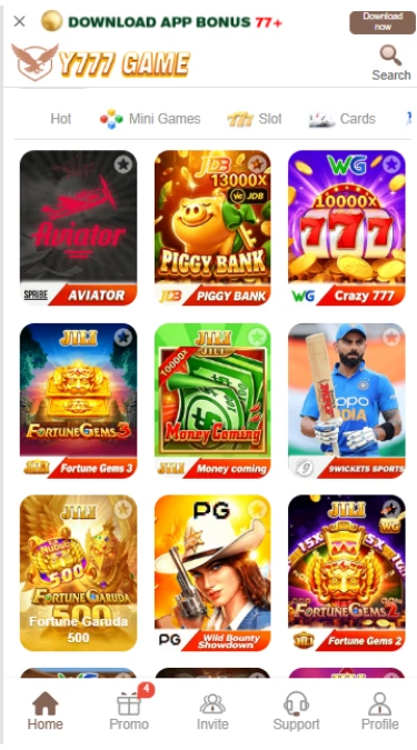 Y777 Game Download